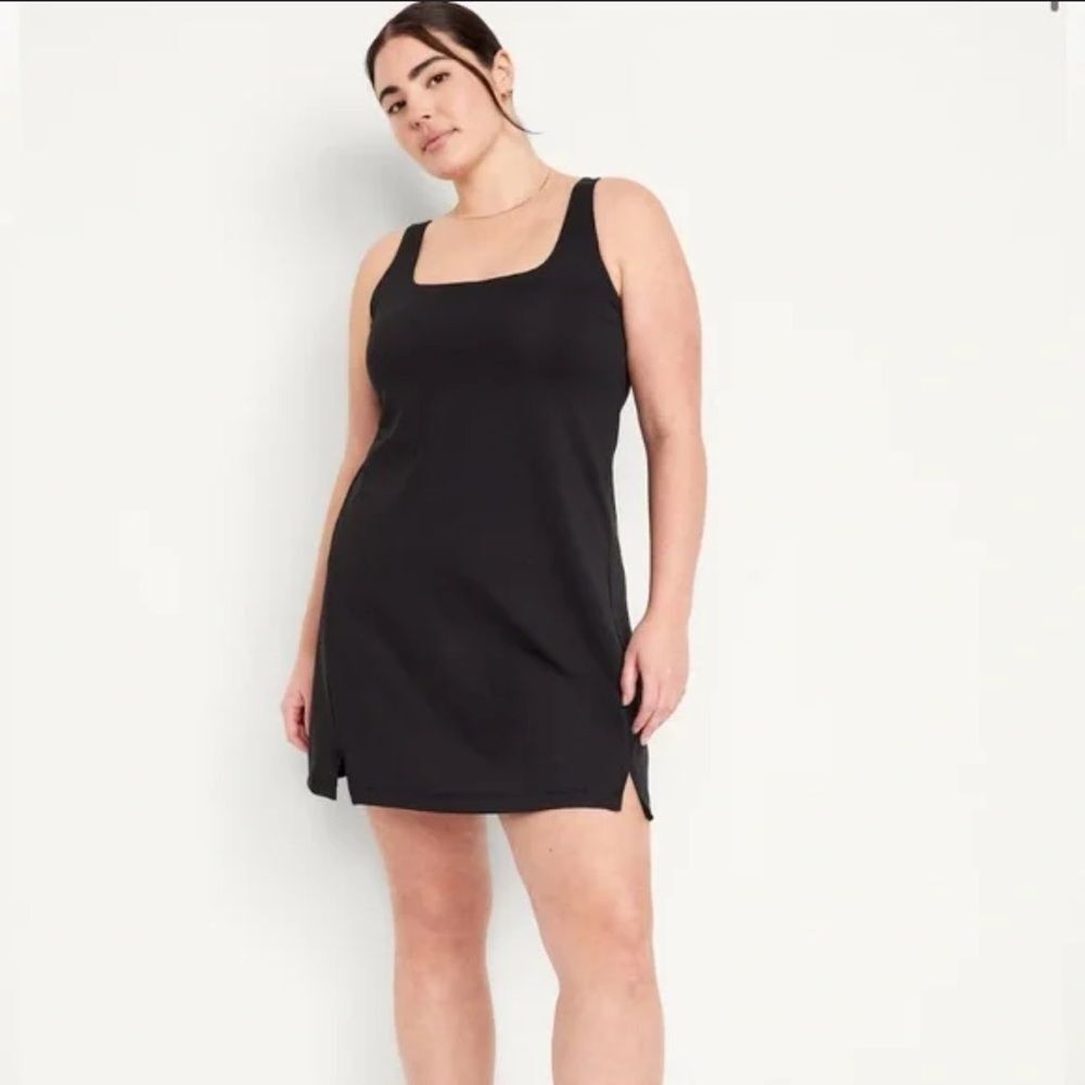 Old Navy power soft active dress Chic Black Sleeveless large